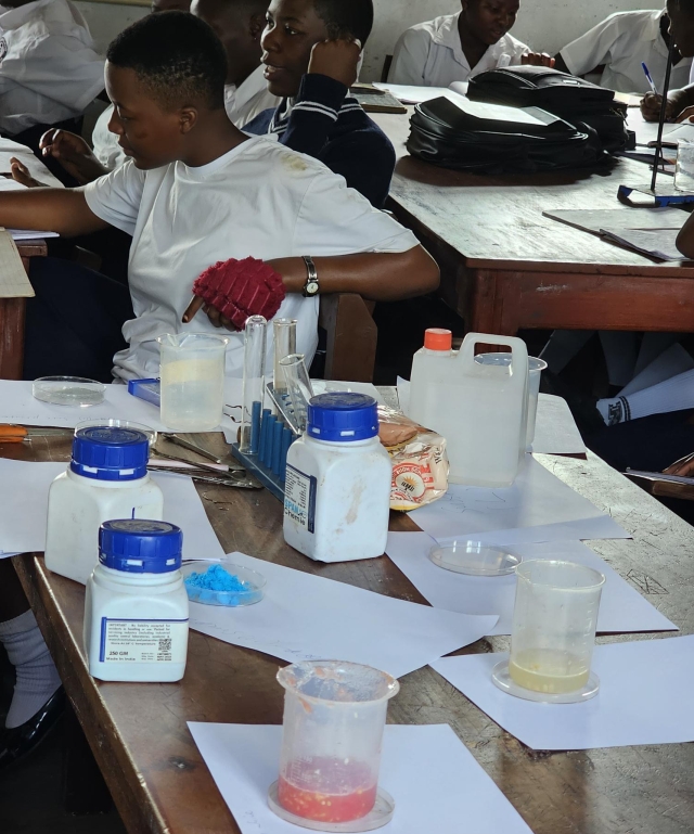 Schüler bei der zweiten Science Week